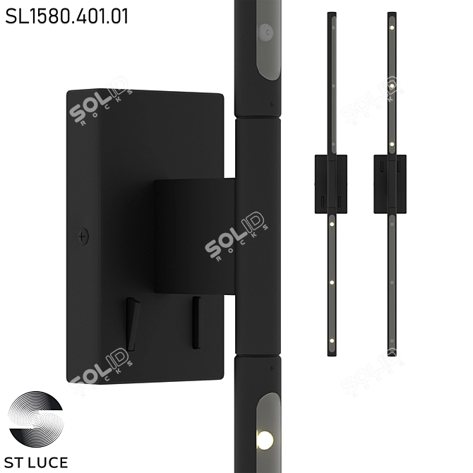 ST-Luce RALIO LED Wall Lamp 3D model image 1