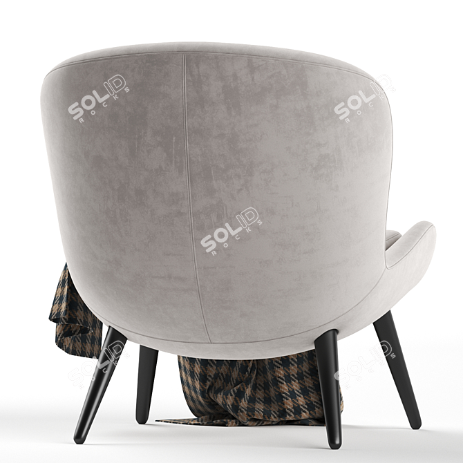 Sicis Niels Armchair: Luxurious and Modern 3D model image 3