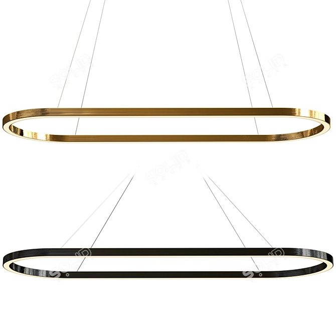 Elegant Cruise Long Lamp Set 3D model image 1