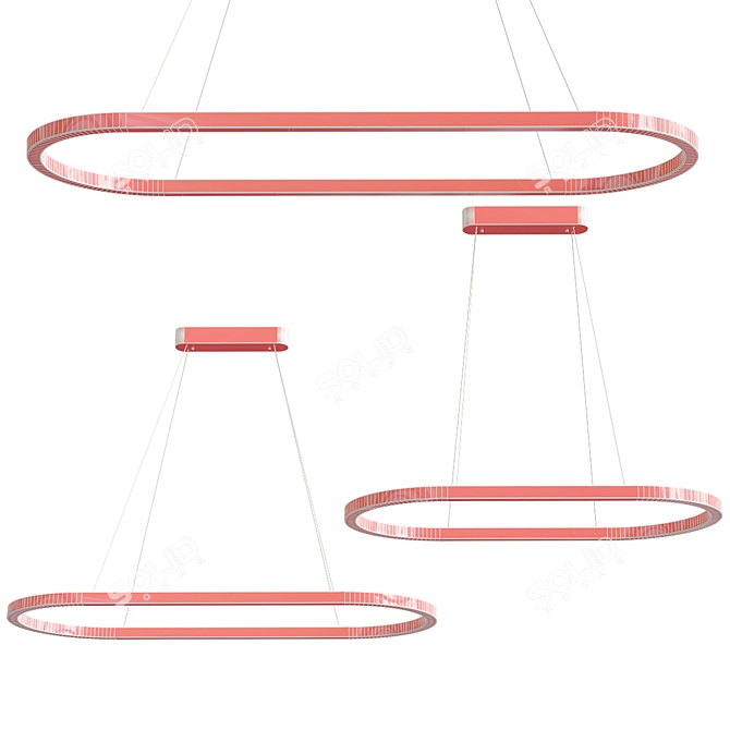 Elegant Cruise Long Lamp Set 3D model image 4