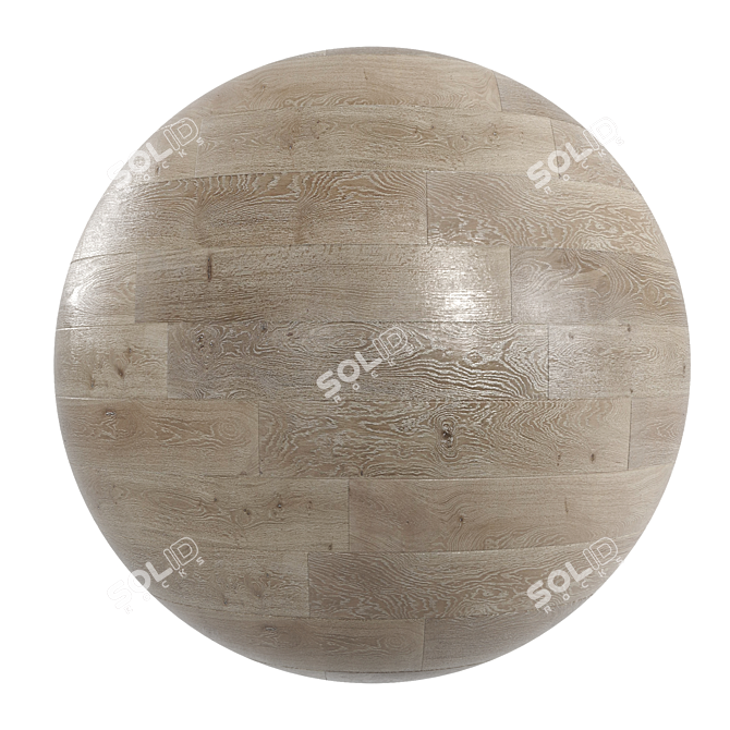 Seamless PBR Parquet Textures 3D model image 1