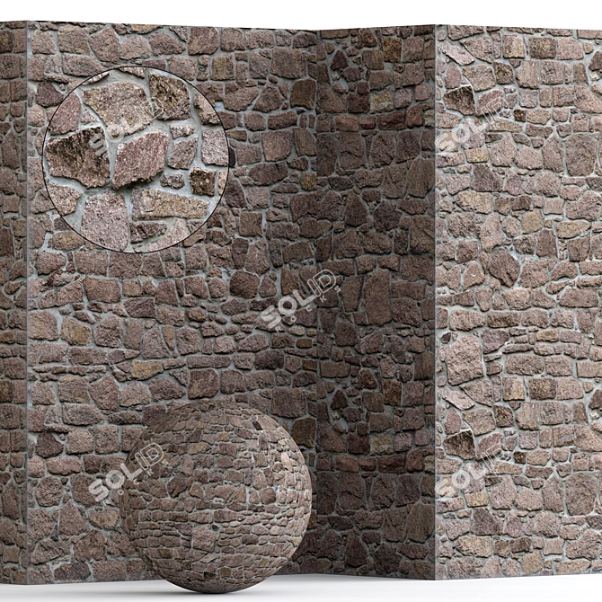 UV Mapped Wall - 6500x2800 Pixel Texture 3D model image 1