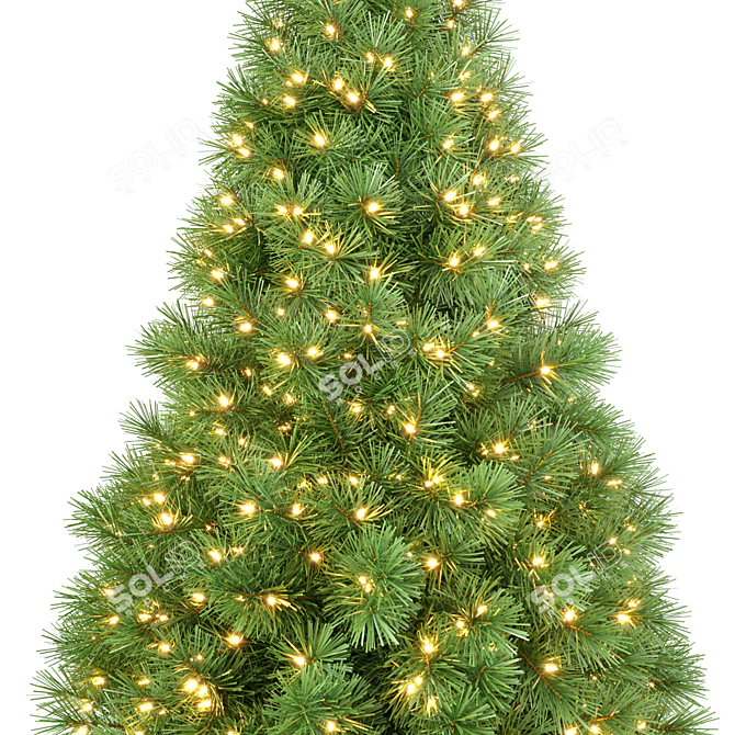 Animated Christmas Tree Set 3D model image 3