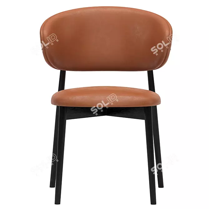 Elegant Oleandro Chair with 3D Formats 3D model image 3