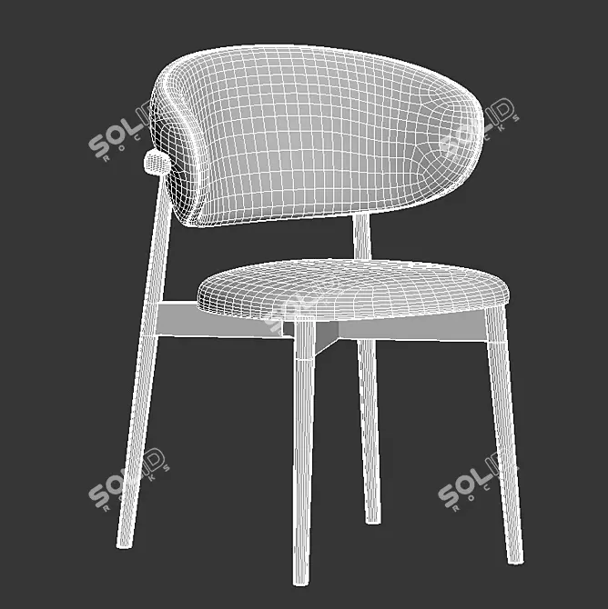 Elegant Oleandro Chair with 3D Formats 3D model image 4