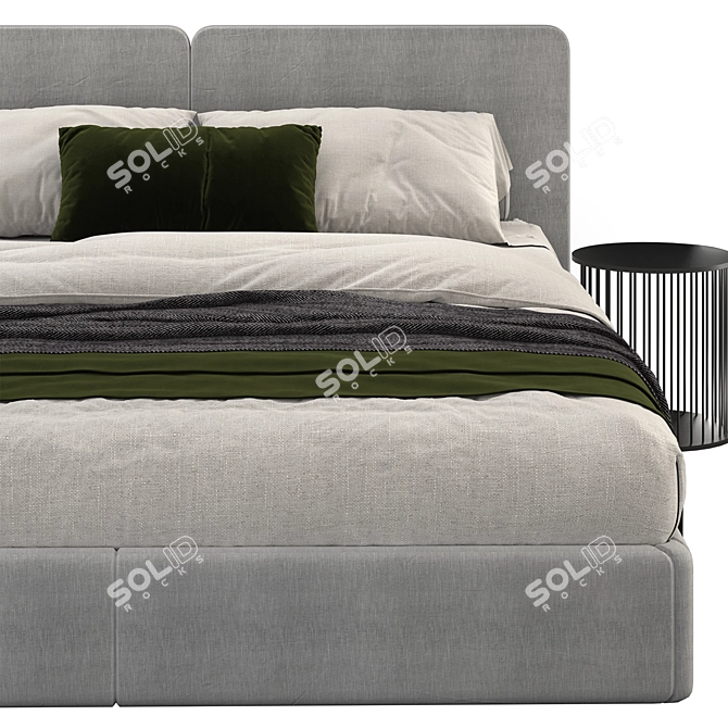 Molteni & C Ribbon King Bed 3D model image 3