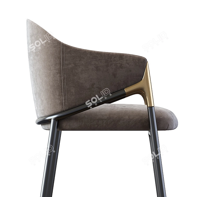 Elegant Euler Counter Stools 3D model image 5