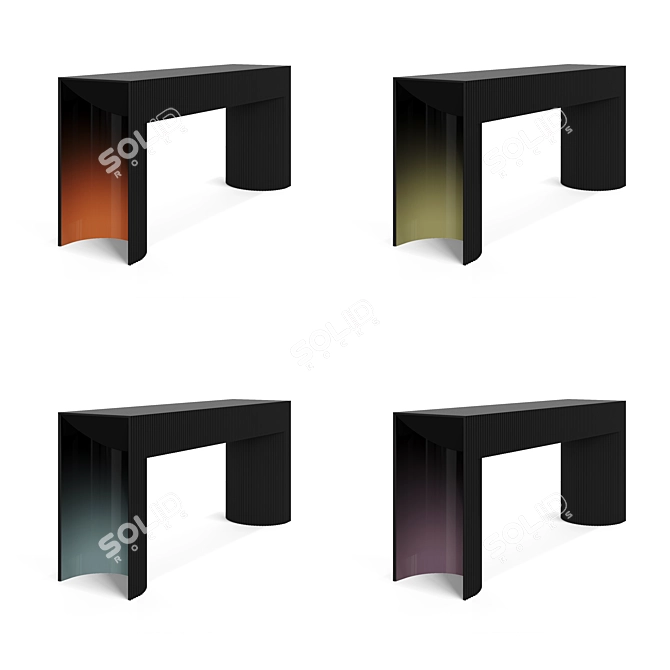 Lava Console Table - 8 Stunning Colors 3D model image 8