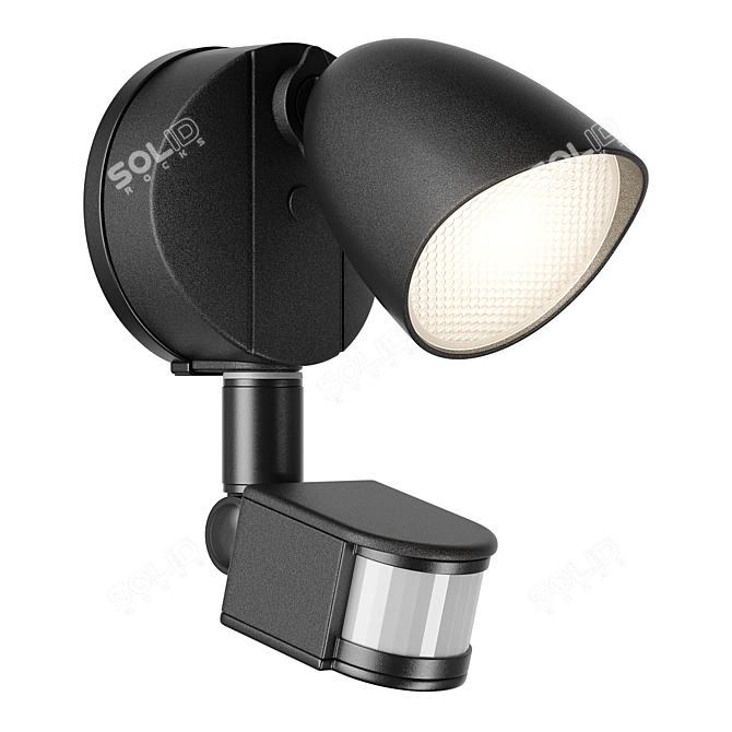 3743X7 Diva Lightstar LED Outdoor Wall Light 3D model image 1