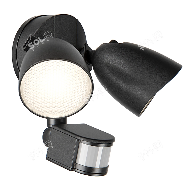 LED Outdoor Wall Light - Diva Lightstar 3D model image 1