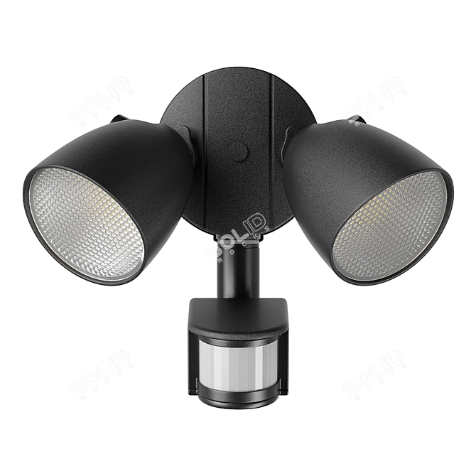 LED Outdoor Wall Light - Diva Lightstar 3D model image 3