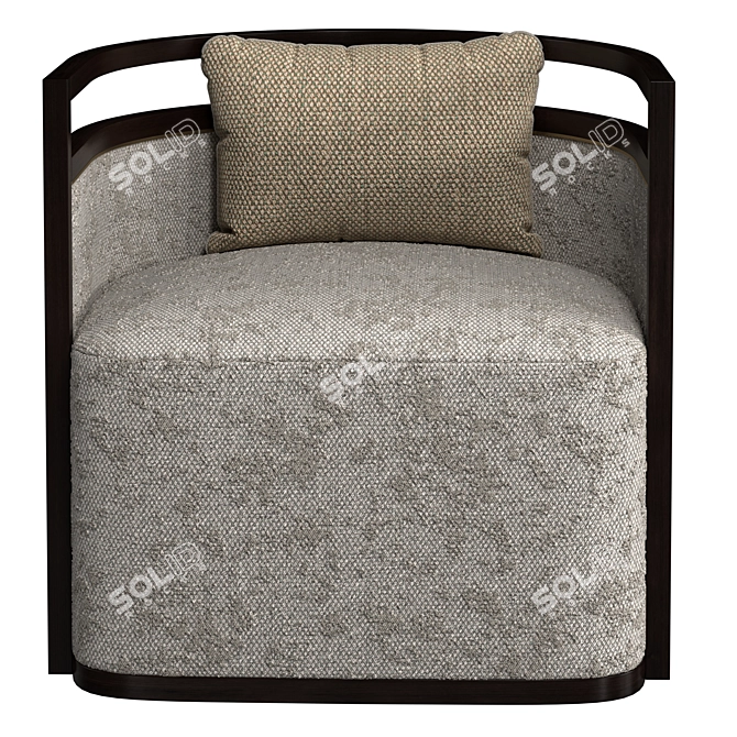 Elegant and Comfortable Minsk Armchair 3D model image 5