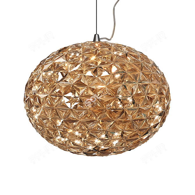 Elegant Filomena Pendant Light 3D model image 1