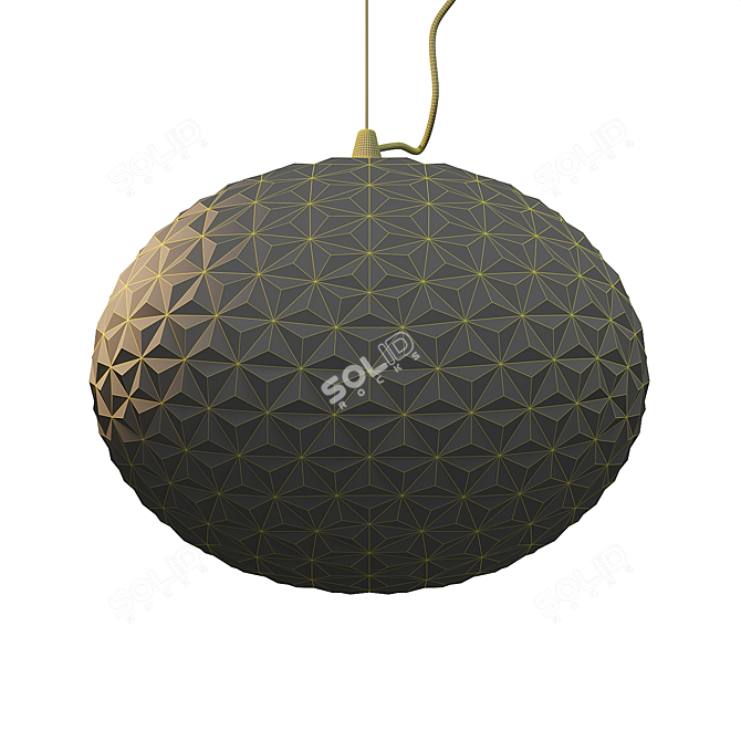 Elegant Filomena Pendant Light 3D model image 2