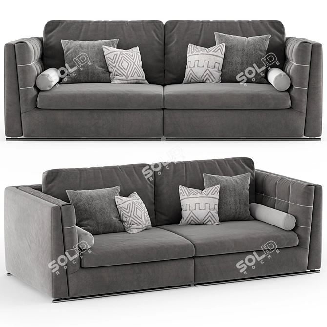 Modern Italian Sofa Get Back 3D model image 1