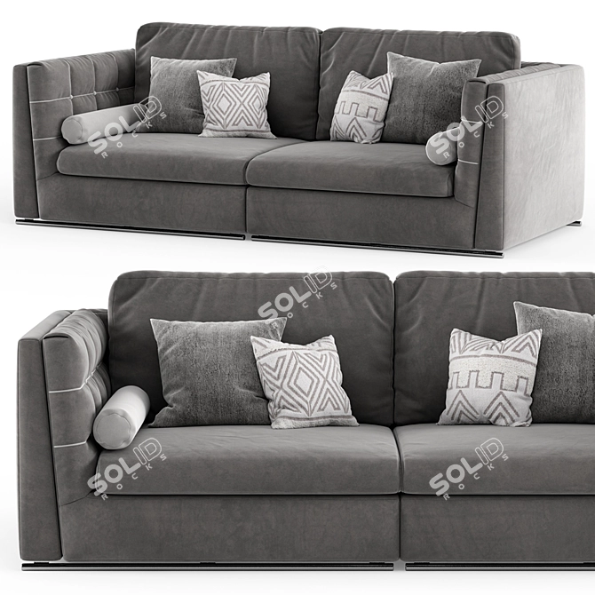 Modern Italian Sofa Get Back 3D model image 2
