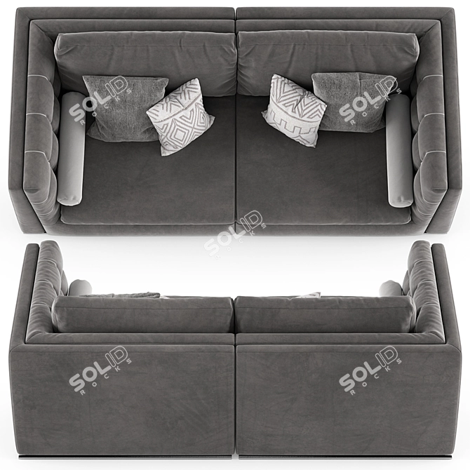 Modern Italian Sofa Get Back 3D model image 4