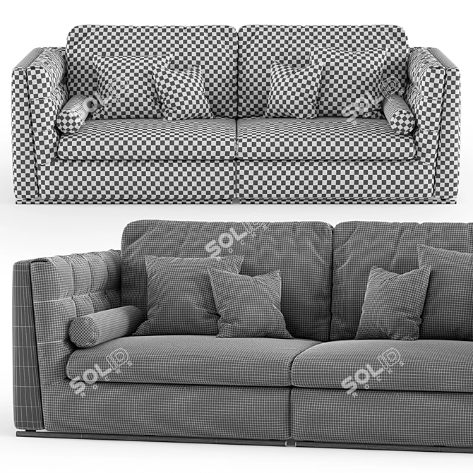Modern Italian Sofa Get Back 3D model image 5