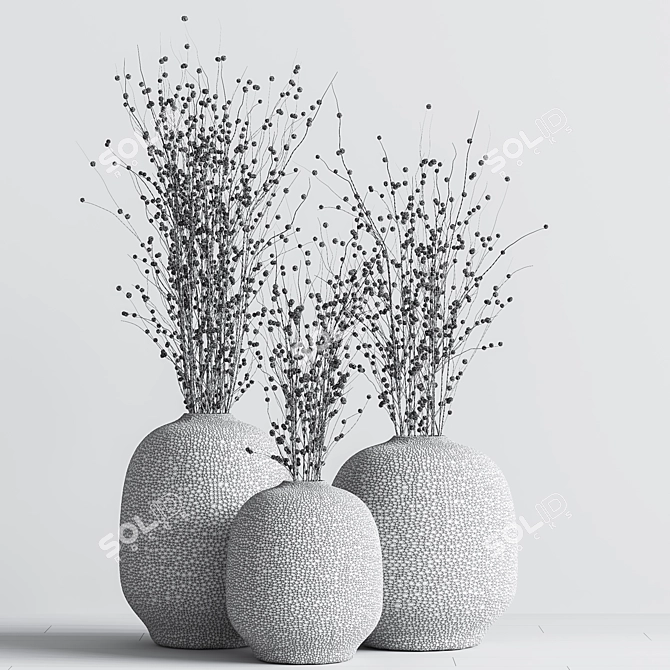 Elegant Plant Bouquet - 3D Collection 3D model image 5