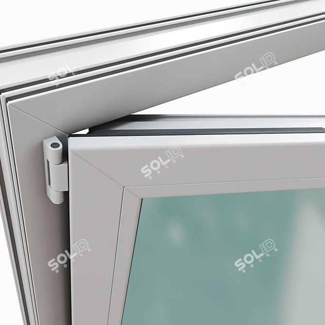 VEKA Windows - Smooth Geometry, Multiple Materials 3D model image 5