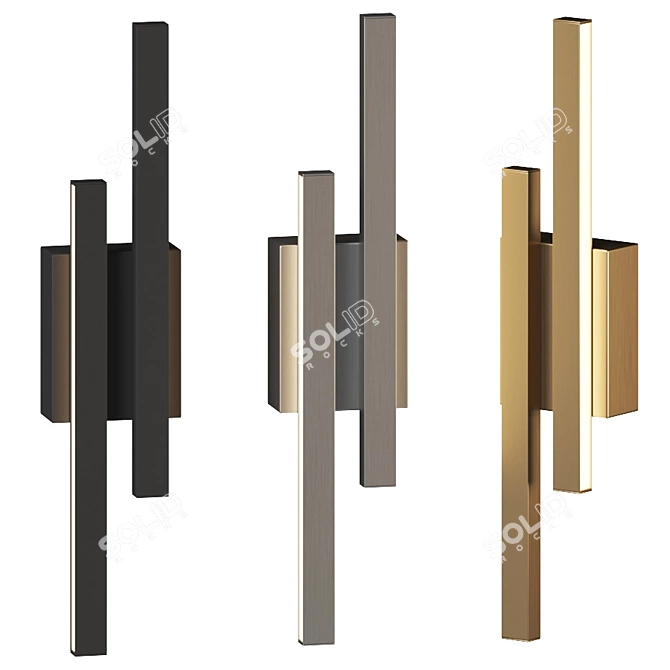 Idril LED Wall Sconce: Elegant and Versatile Lighting 3D model image 1