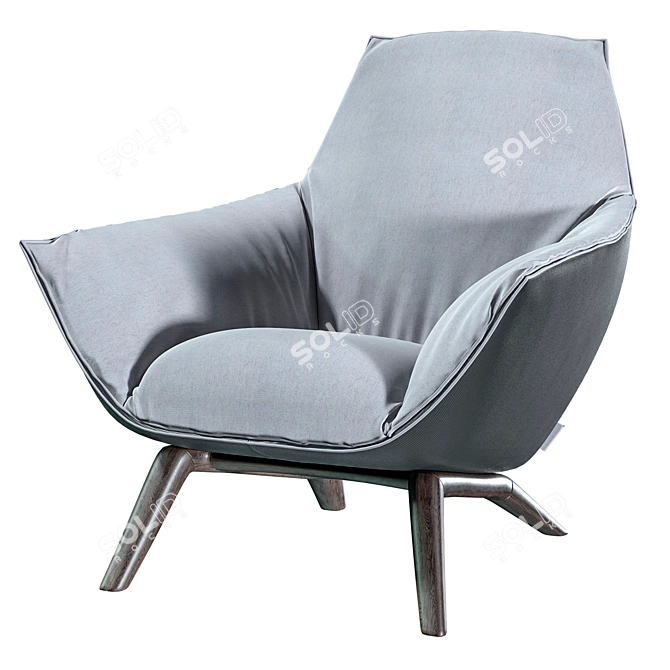 Modern and Elegant Florentina Armchair 3D model image 9