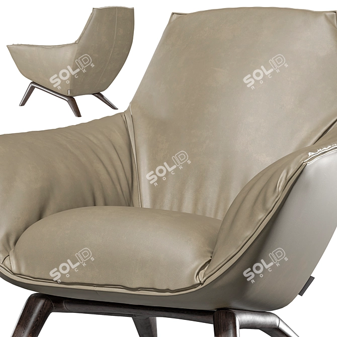 Modern and Elegant Florentina Armchair 3D model image 10