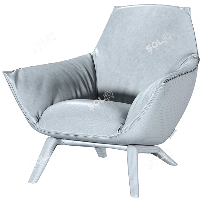 Modern and Elegant Florentina Armchair 3D model image 13