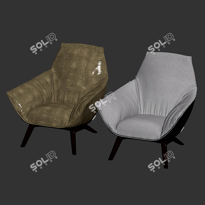 Modern and Elegant Florentina Armchair 3D model image 14