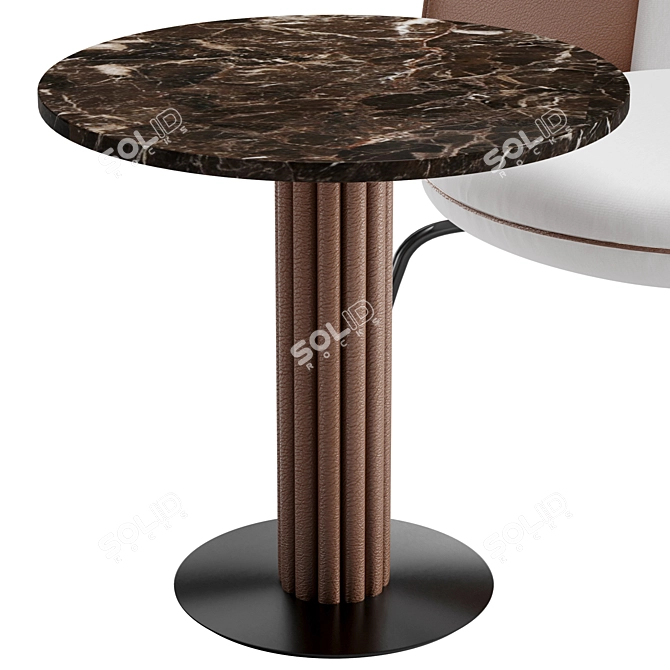 Elegant Coffee Set with Chair | Modern Design 3D model image 3