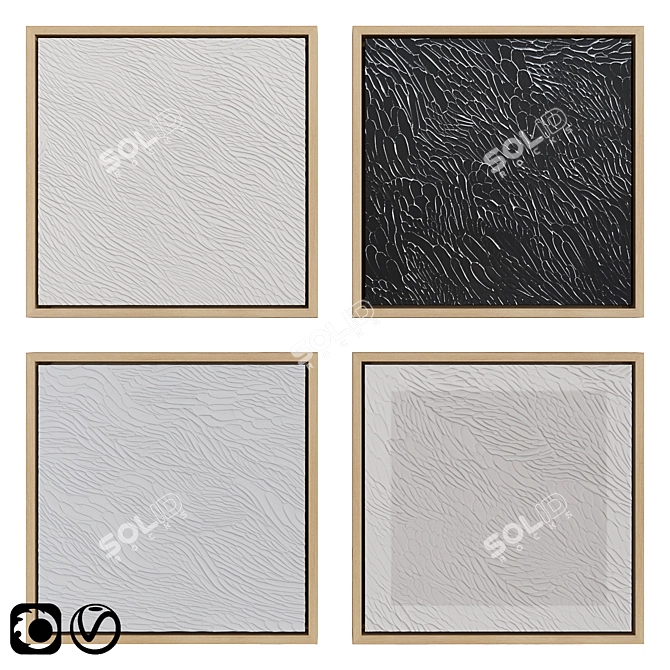 Modern Frame Set: Current Designs 3D model image 1