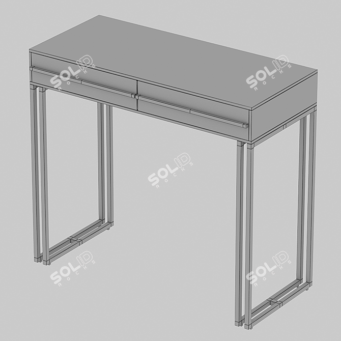 Bridgit Console Table - Wooden Kors 3D model image 6