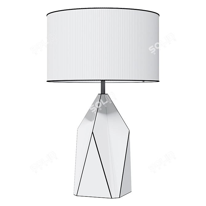 Eichholtz Setai Nickel Table Lamp 3D model image 2