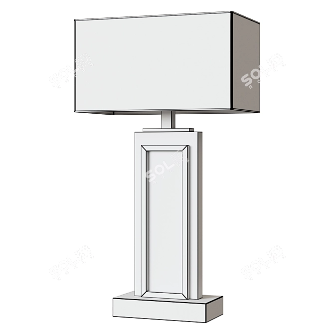 Elegant Crystal Arlington Table Lamp 3D model image 2