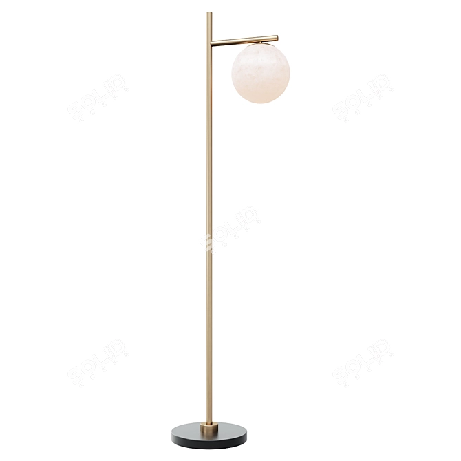 Eichholtz Faloria Brass Alabaster Floor Lamp 3D model image 1