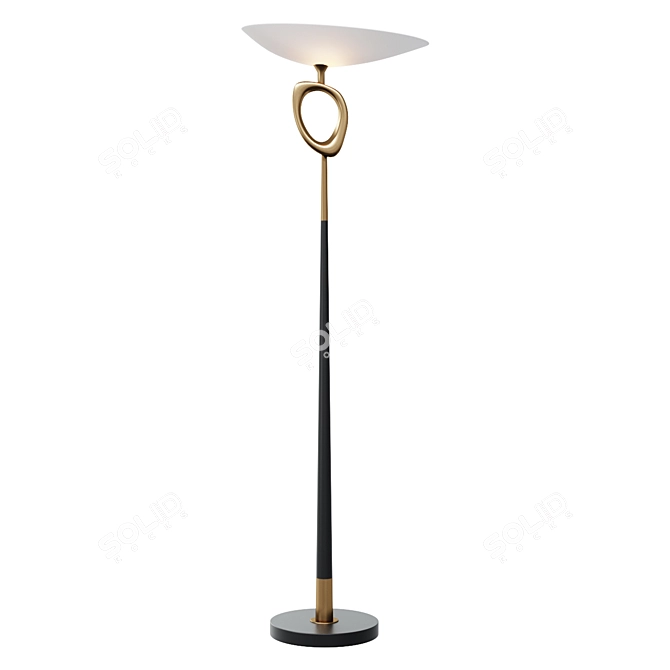 Elegant Celine Floor Lamp 3D model image 1