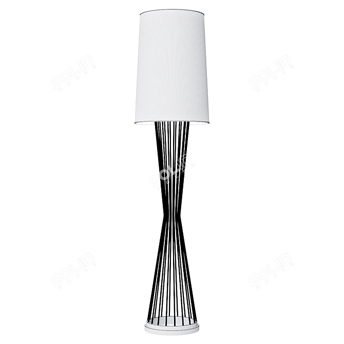 Eichholtz Holmes Nickel Floor Lamp 3D model image 2