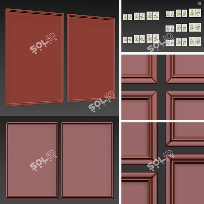 Versatile Picture Frames Collection 3D model image 5