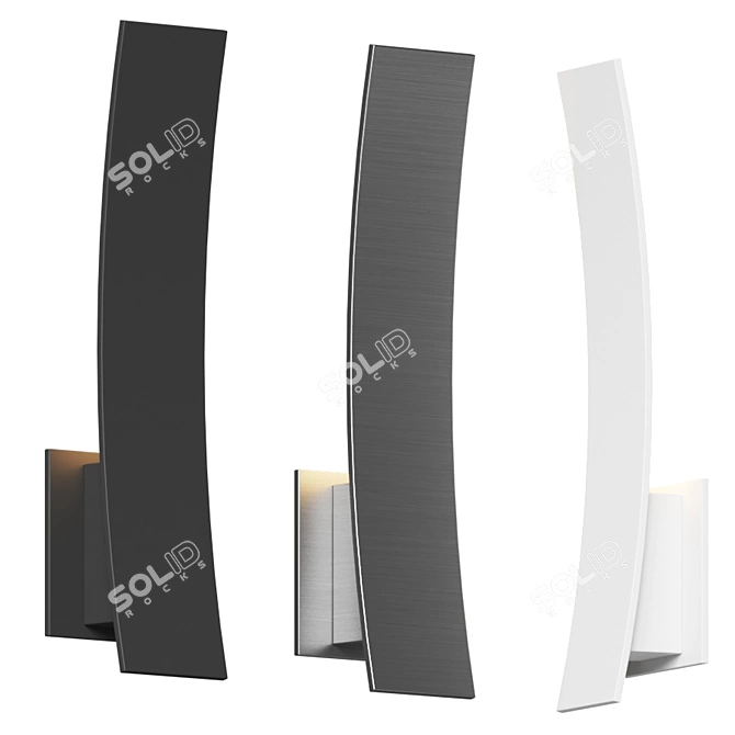 Sleek Bari Wall Sconce 3D model image 1