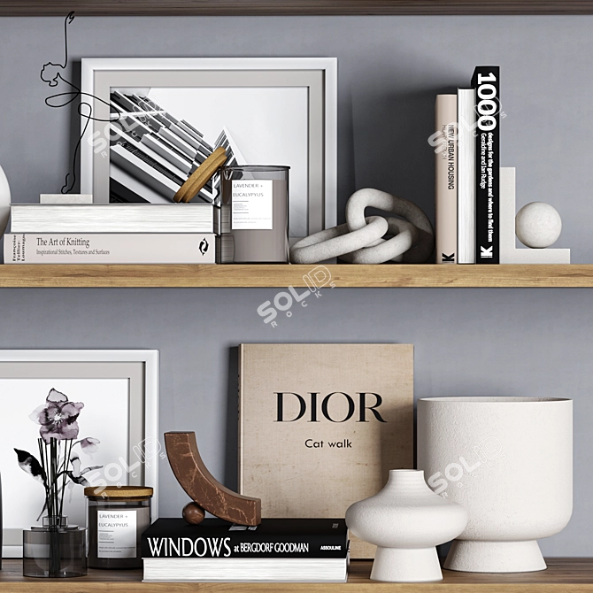 Fashionable Decor Set Vol. 016 3D model image 5