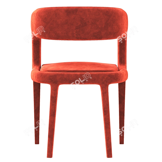 Elegant Hawkins Dining Chair 3D model image 5