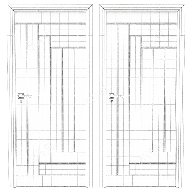 2015 Doors: Millimeter Units, 30 Model Parts 3D model image 2