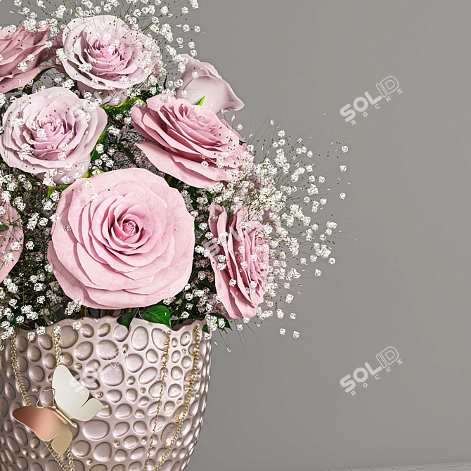 Indoor Bouquet Set | 3D Floral Arrangement 3D model image 2