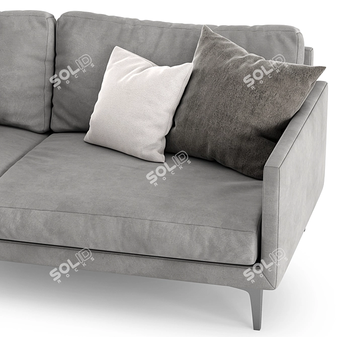 CENTQUATRE Duvivier Canapes: Elegant Sofa for Modern Living 3D model image 4