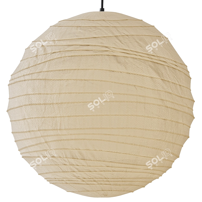 Elegant Vitra AKARI Pendant Lamp 3D model image 1