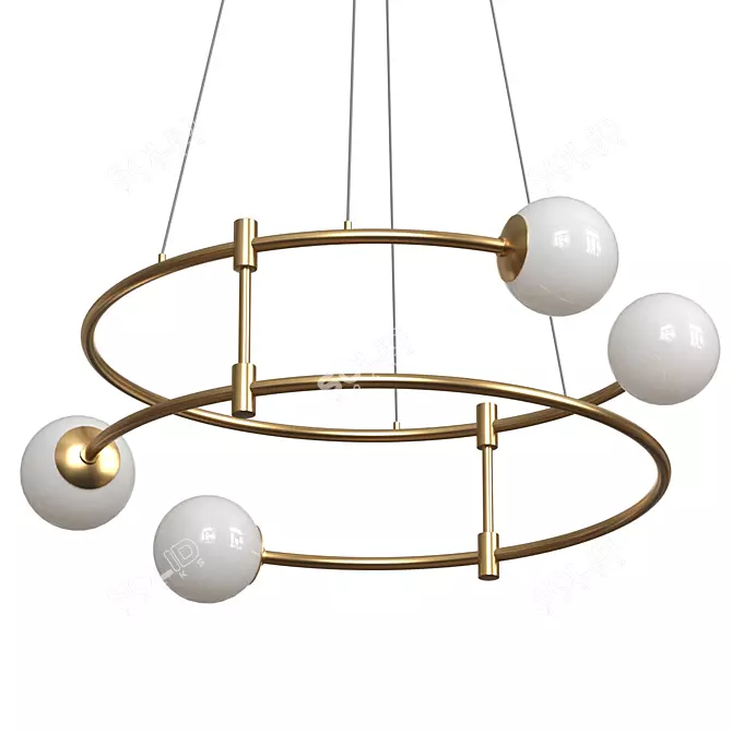 Maytoni Balance - Elegant Brass Pendant Light 3D model image 1