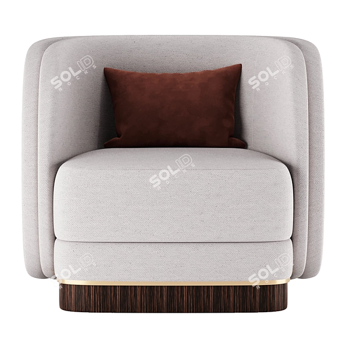 Ambrose 2013 Armchair: Elegant and Comfortable 3D model image 3