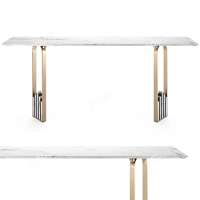 Modern Elegance: Ilaria Bianchi Console 3D model image 1