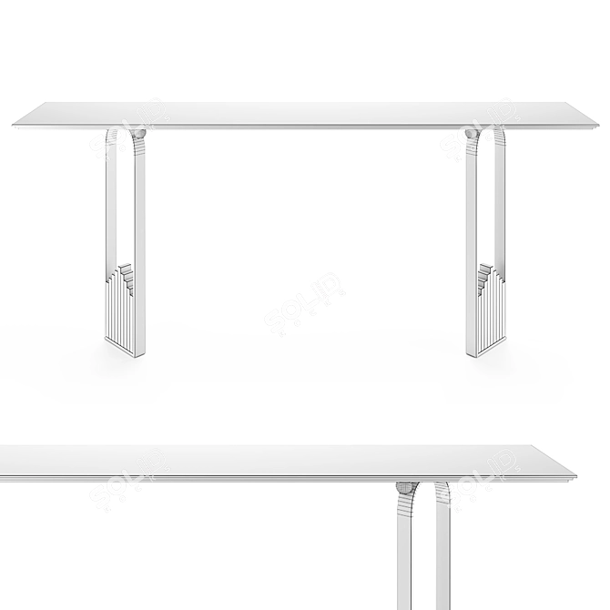 Modern Elegance: Ilaria Bianchi Console 3D model image 2