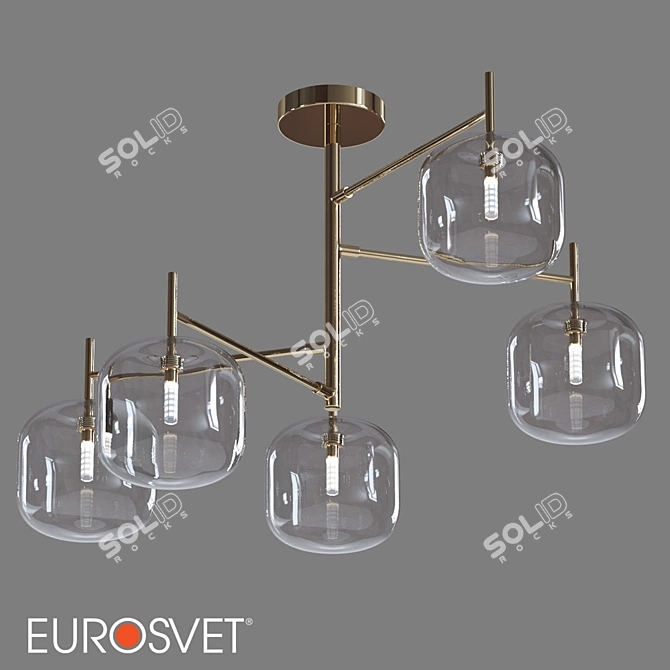 Eurosvet Jar Ceiling Chandelier 3D model image 1